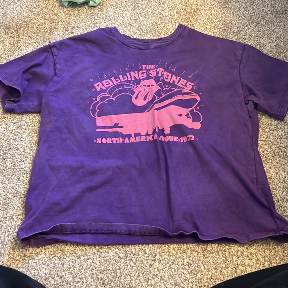 Cropped Rolling Stone T Shirt